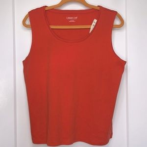 New Women’s Large Coldwater Creek Top Tank 100% Cotton